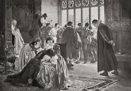 Huguenots taking refuge in the English embassy during The St