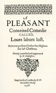 After the earliest title-page bearing Shakespeare's name