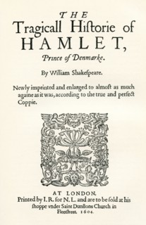After the title-page of the second cuarto of Shaekspeare's play Hamlet