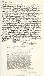 Afer a letter forged by Ireland