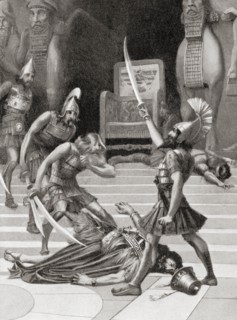 The death of Belshazzar