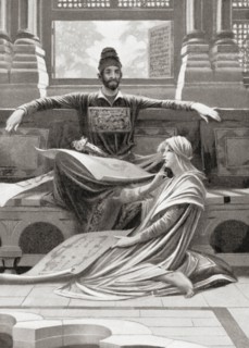 Khosrow Parviz and his wife Shirin