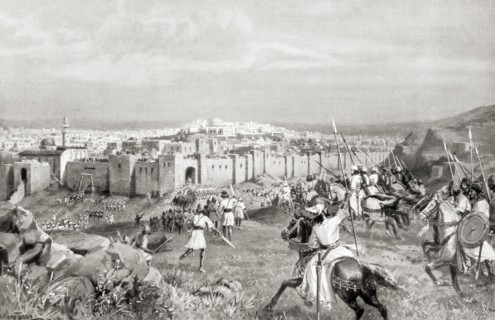 The capture of Jerusalem in 614AD by Shahrbaraz