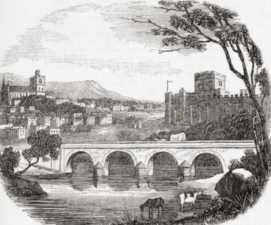A view of the city of Carlise and the castle