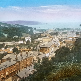 Magic Lantern slide circa 1900 hand coloured