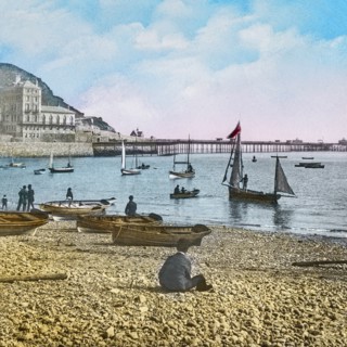 Magic Lantern slide circa 1900 hand coloured