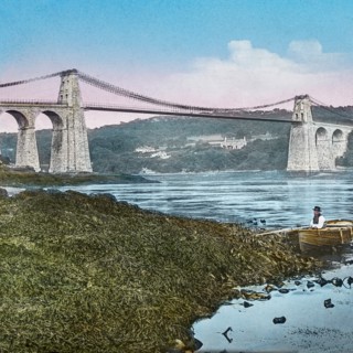 Magic Lantern slide circa 1900 hand coloured
