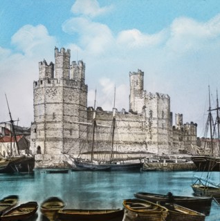 Magic Lantern slide circa 1900 hand coloured