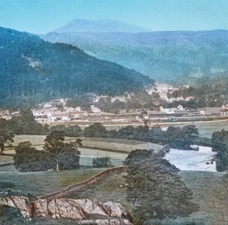 Magic Lantern slide circa 1900 hand coloured