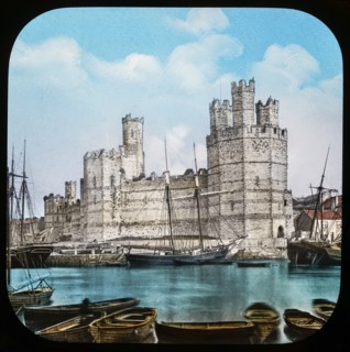 Magic Lantern slide circa 1900 hand coloured