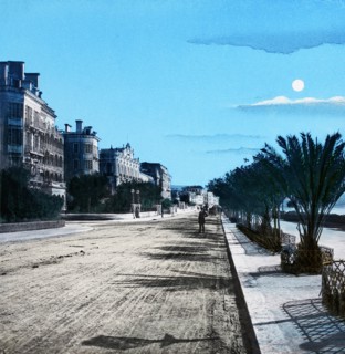 Magic Lantern slide circa 1900 hand coloured