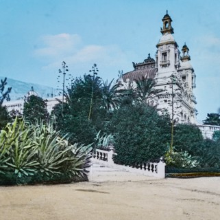 Magic Lantern slide circa 1900 hand coloured