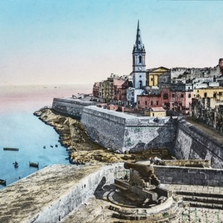 Magic Lantern slide circa 1900 hand coloured