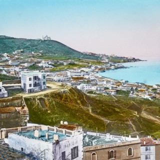 Magic Lantern slide circa 1900 hand coloured