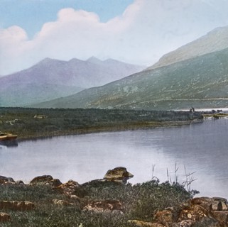 Magic Lantern slide circa 1900 hand coloured