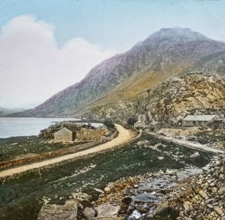 Magic Lantern slide circa 1900 hand coloured