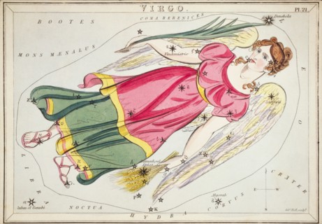 Virgo. Card Number 21 from Urania's Mirror