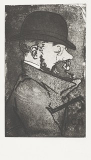 Portrait of Toulouse-Lautrec by French artist Charles Maurin.  Henri de Toulouse-Lautrec