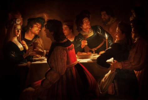 Title of the work Feast Scene with a Young Married Couple