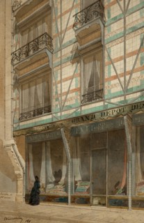 Maisons à pans de fer et revêtement de faïence