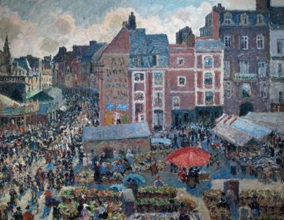 The fair on a sunny afternoon in Dieppe