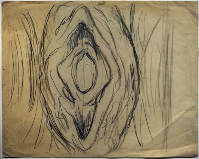 Edvard Munch, Sketch of a Vulva, ca