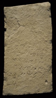 Tombstone with inscription in Levantine Iberian language and scripture, 3rd century BC
