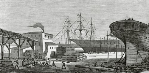 Spain, Andalusia, Huelva, Shipyard