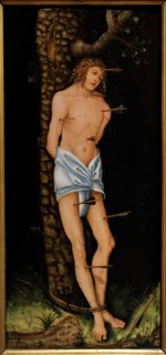 Saint Sebastian, 1543, by workshop of Lucas Cranach the Elder, National Gallery