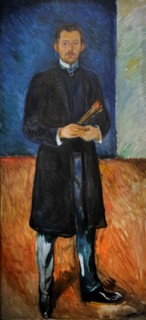 Edvard Munch, Self-Portrait with Brushes, 1904