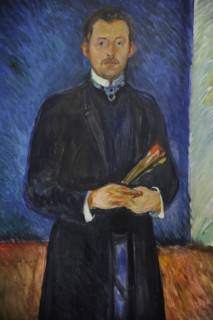 Edvard Munch, Self-Portrait with Brushes, 1904