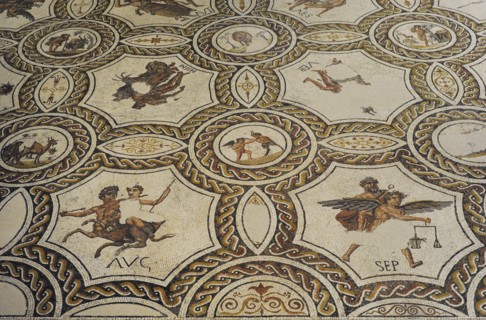 Mosaic of the seasons and months