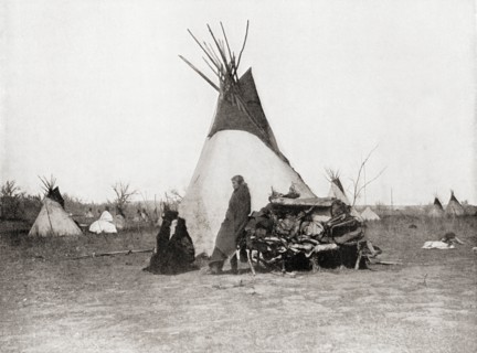 An Indian village in the 19th century