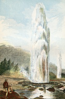 Steam phase eruption of a Geyser
