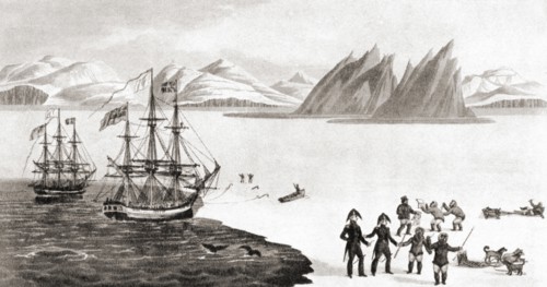 First communication with the natives of Prince Regent's Bay