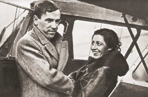 Amy Johnson says farewell to her husband