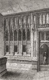 The lobby of the old House of Commons, Palace of Westminster,,