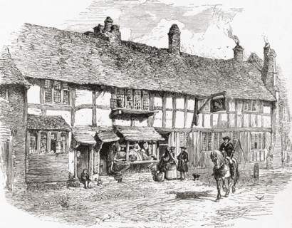Shakespeare's birthplace, before restoration,,