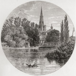 St Paul's Church by the River Great Ouse, Bedford, Bedfordshire, England