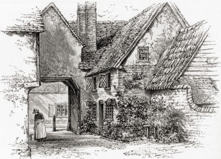 An old hostelry, Elstow, Bedford, England