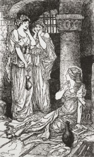 Dorothea in her prison cell