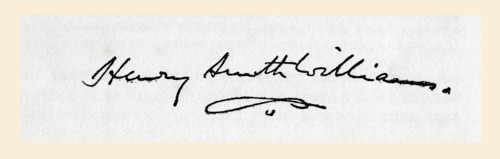 Signature of Henry Smith Williams