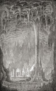 A stalactite cavern