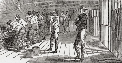 The washing room on board The HMS York