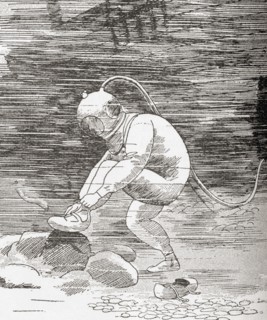 A deep sea diver