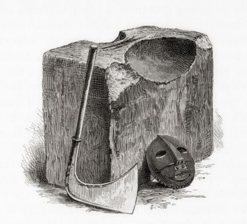 The block, axe and executioner's mask,,