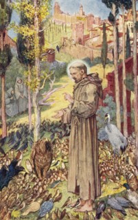 Saint Francis preaches to the birds