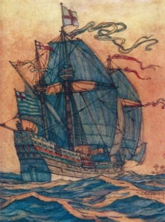Sir Francis Drake's ship The Golden Hind