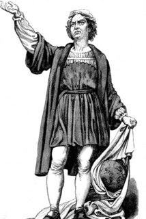 Christopher columbus, italian navigator, explorer, discoverer born in genoa, italy 1854