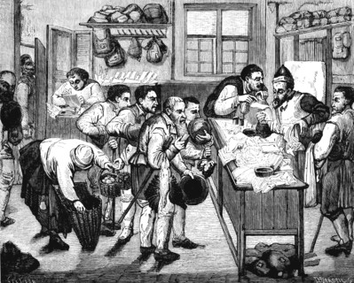 Lawyer office in xvii century
